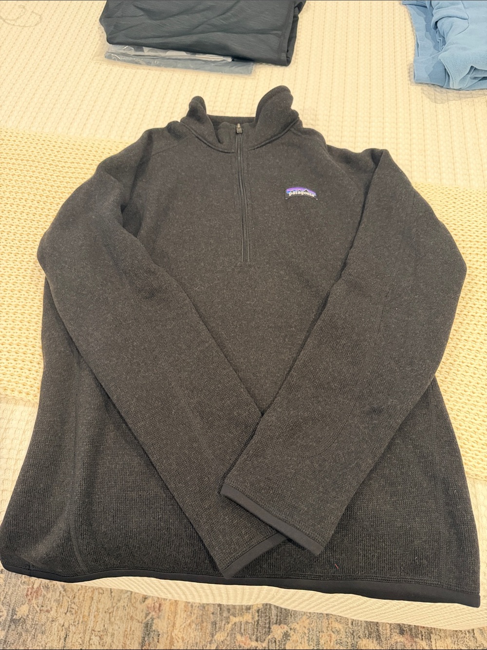 Patagonia Charcoal Gray Half-Zip Fleece Pullover